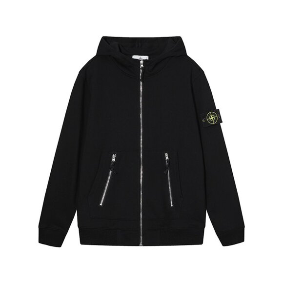 Stone Island Black Hoodie - Picture 1 of 2